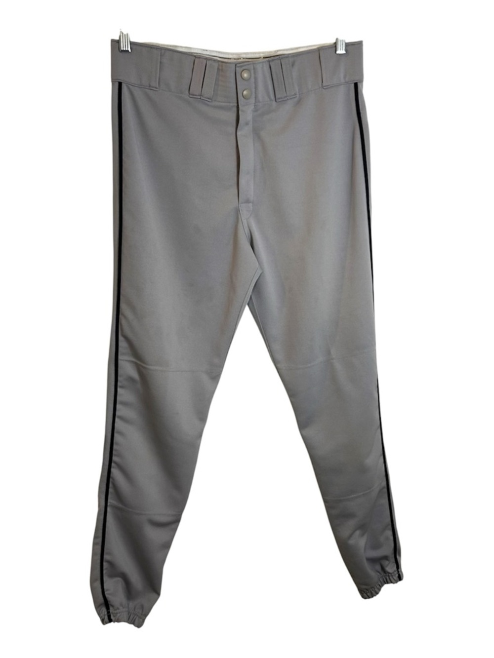 Easton Grey Youth Baseball Pants Size Medium Vintage Piped Side Stripe